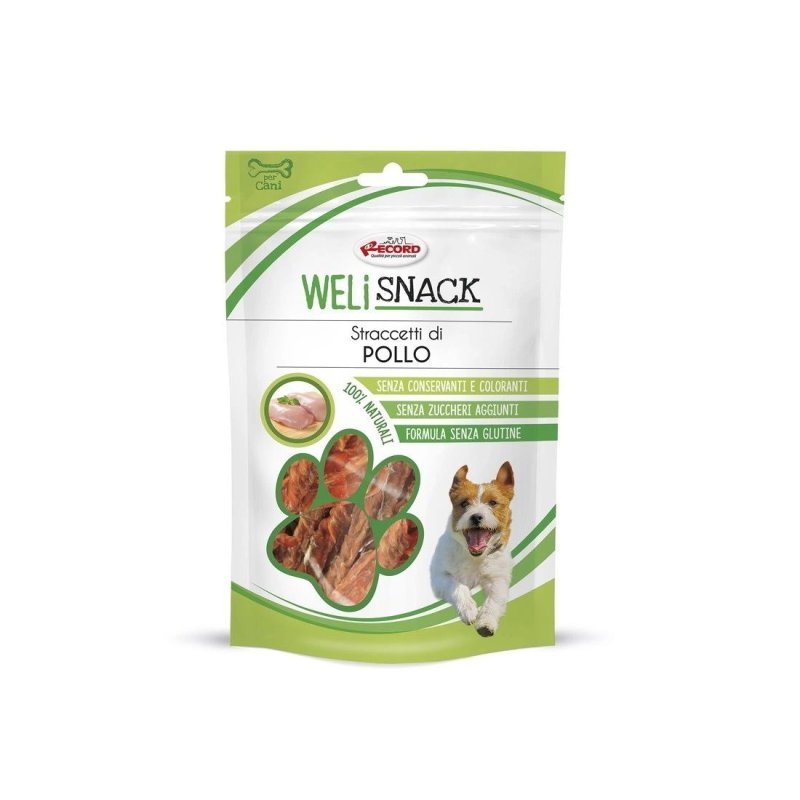 WeliSnack Straccetti di pollo 75g snack per cani