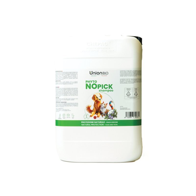 Union Bio Phytonopick Shampoo sgradito a pulci e zecche per cani e gatti
