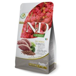 N&D Neutered Anatra, Quinoa, Broccoli e Asparagi 1,5kg Grain Free crocchette gatto