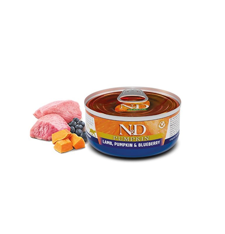 N&D Adult Agnello, Zucca e Mirtillo 70g Grain Free umido gatto