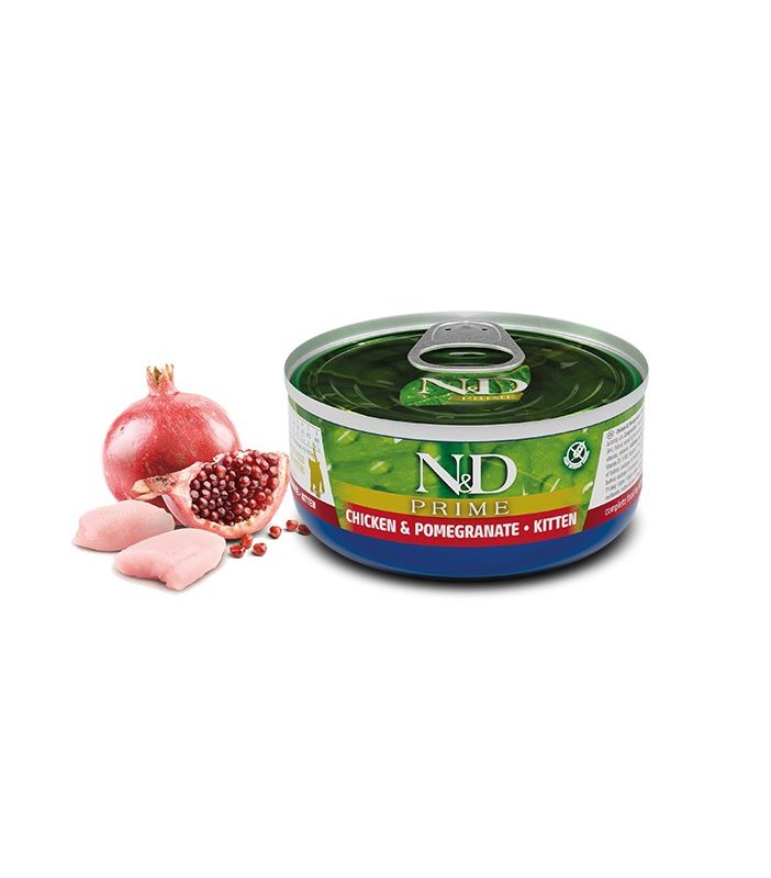 N&D Kitten Pollo e Melograno 70g Grain Free umido gattino
