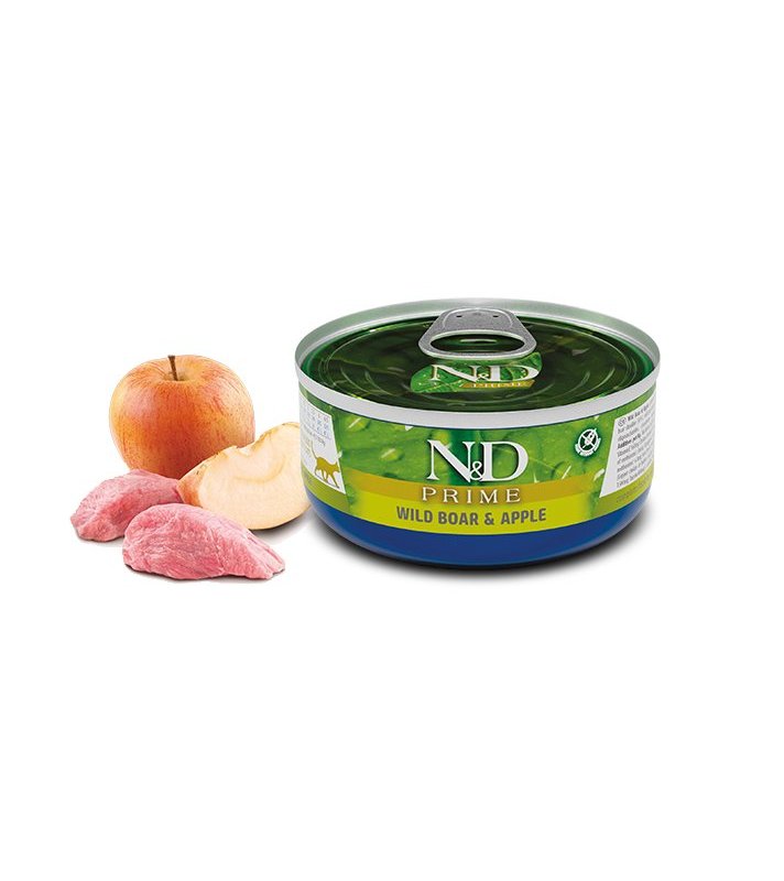 N&D Adult Cinghiale e Mela 70g Grain Free umido gatto