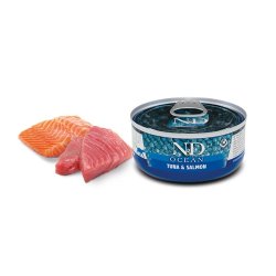 N&D Adult Tonno e Salmone 70g Grain Free umido gatto