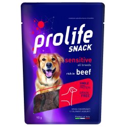 Prolife Snack Sensitive Beef 90g grain free al manzo per cani