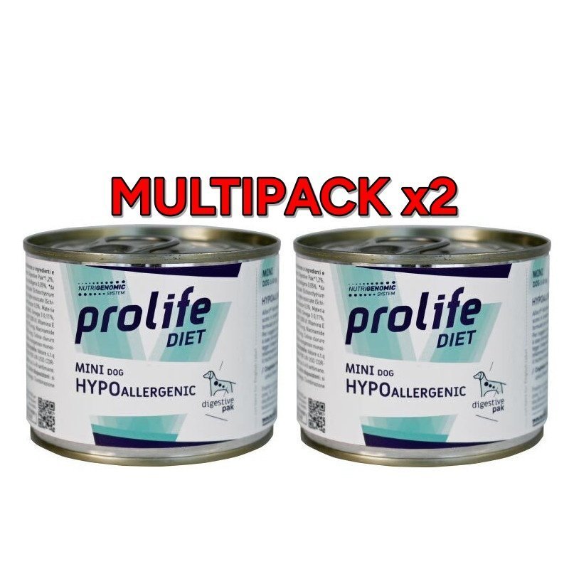 Prolife diet Mini Hypoallergenic 6x 200g umido dietetico cane