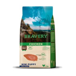 Bravery Puppy Chicken Mini 2kg crocchette cuccioli grain free