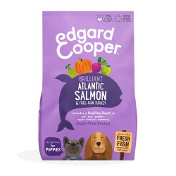 Edgard&Cooper Puppy Salmone e Tacchino 2,5kg crocchette cucciolo