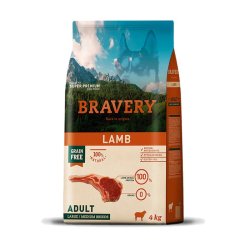 Bravery Adult Lamb Medium Large 4kg crocchette cane grain free