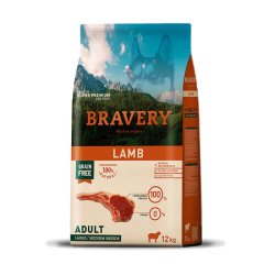 Bravery Adult Lamb Medium Large 12kg crocchette cane grain free