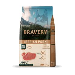 Bravery Adult Iberian Pork Medium Large 12kg crocchette cane grain free