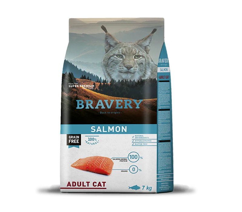Bravery Adult Cat Salmon crocchette gatto grain free