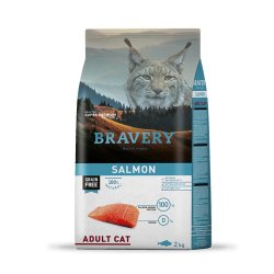 Bravery Adult Cat Salmon crocchette gatto grain free