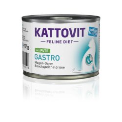 Kattovit Gastro Tacchino e riso 185g umido dietetico gatto feline diet