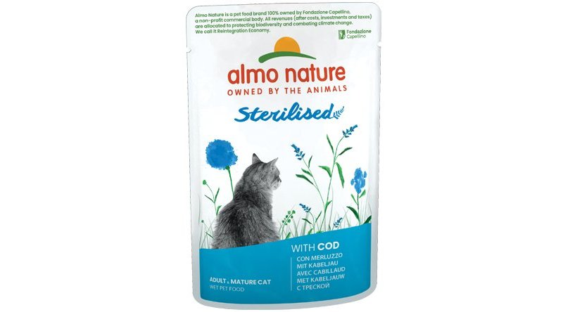 Almo Nature Holistic Functional Sterilised con Merluzzo 70g umido gatto