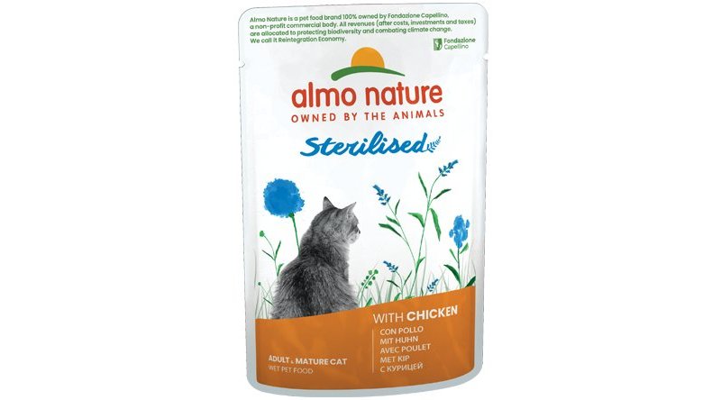 Almo Nature Holistic Functional Sterilised con Pollo 70g umido gatto