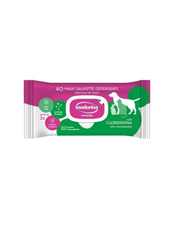 Inodorina Salviette detergenti alla Clorexidina 40pz