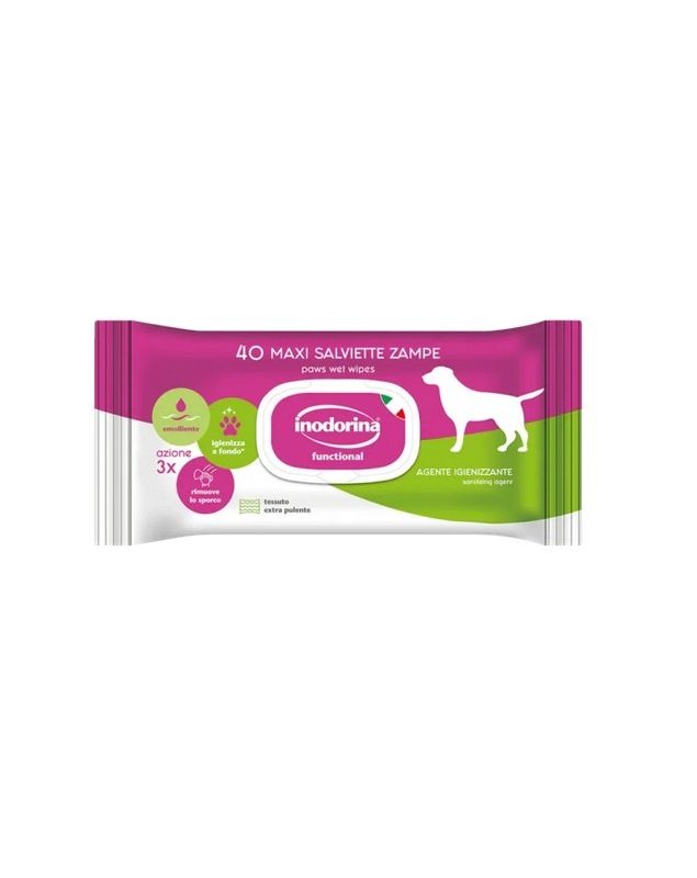 Inodorina Salviette detergenti Zampe 40pz