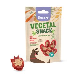Record Vegetal Snack con Verdure Rosse 75 g per cani