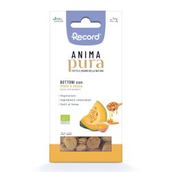 Anima Pura Bottoni Mela e Zucca 100 g snack vegetariano per cani
