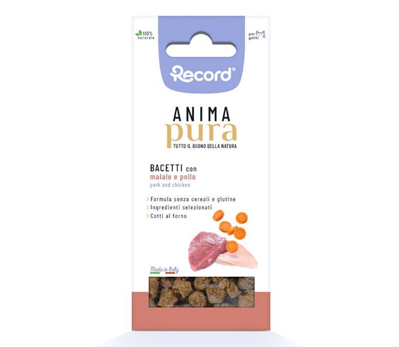 Anima Pura Bacetti Maiale e Pollo 45g snack per gatti