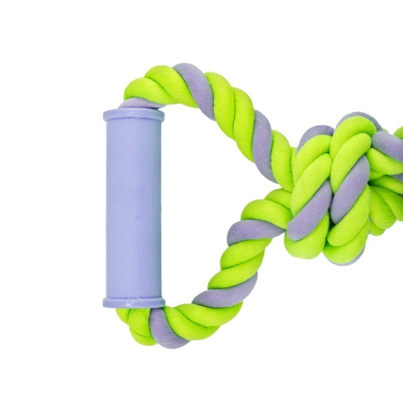 Record Cotton Fluo Nodo con Tirante gioco da mordere per cani