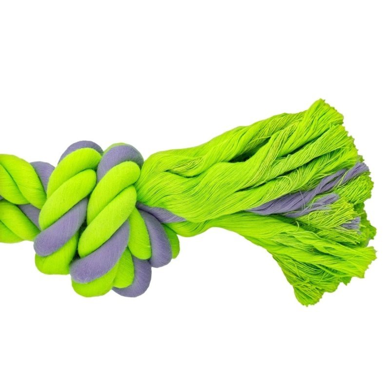 Record Cotton Fluo Nodo con Tirante gioco da mordere per cani