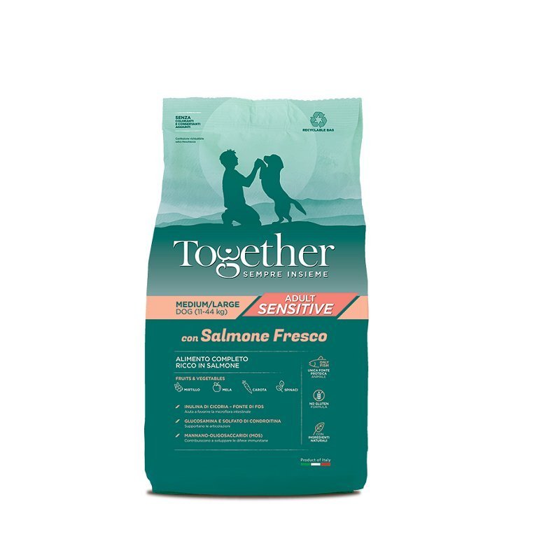 Together Salmone e Riso Medium Large 12kg cane - AquaZooMania