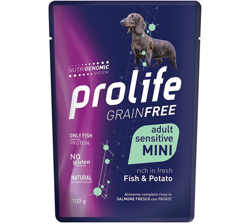 Prolife Adult Mini Pesce e patate 100g umido cane grain free