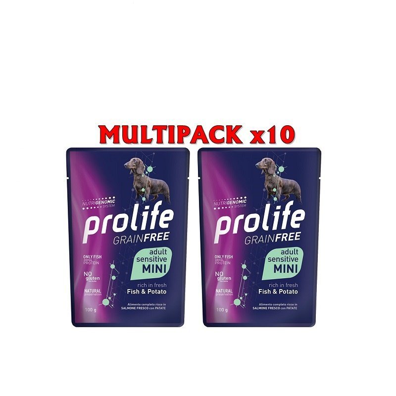 Prolife Adult Mini Pesce e patate 100g umido cane grain free