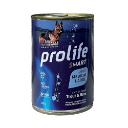 Prolife Adult Trota e riso 400g umido cane