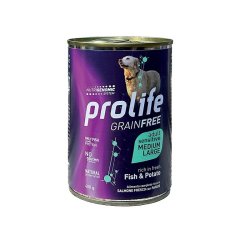 Prolife Adult Pesce e patate 400g umido cane grain free