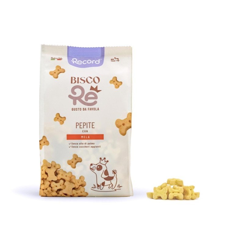 Record BiscoRe Pepite alla Mela 400g biscotti per cani