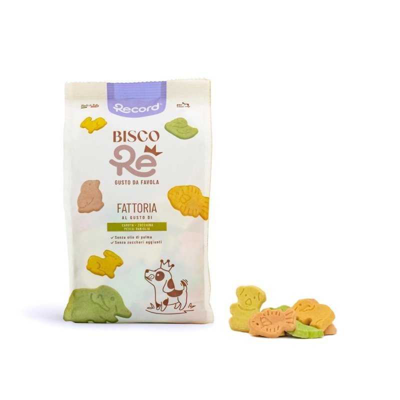 Record BiscoRe Fattoria Mix Verdura 400g biscotti per cani
