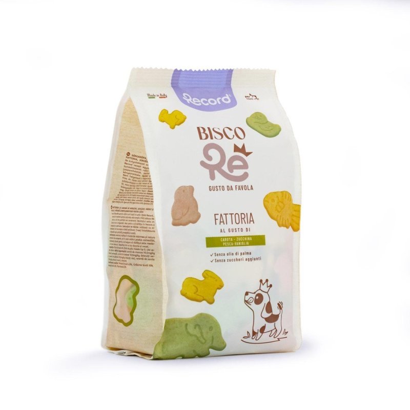 Record BiscoRe Fattoria Mix Verdura 400g biscotti per cani