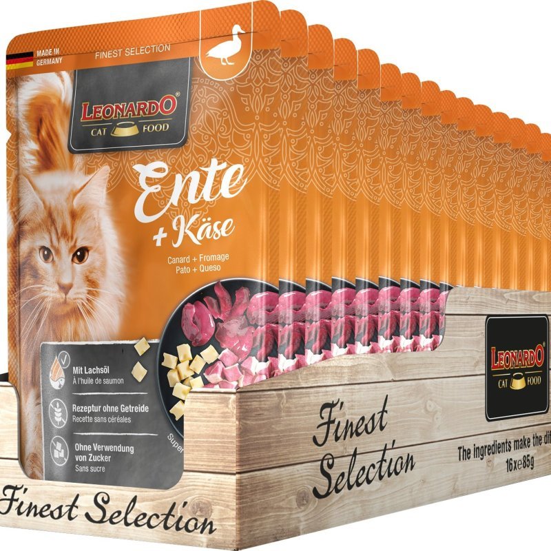 Leonardo Anatra e Formaggio 85g umido gatto finest selection