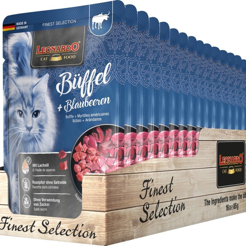 Leonardo Bufalo e Mirtilli 85g umido gatto finest selection