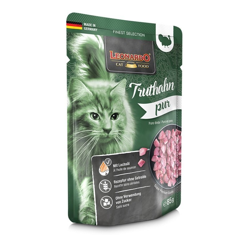 Leonardo Puro Tacchino 85g umido gatto finest selection