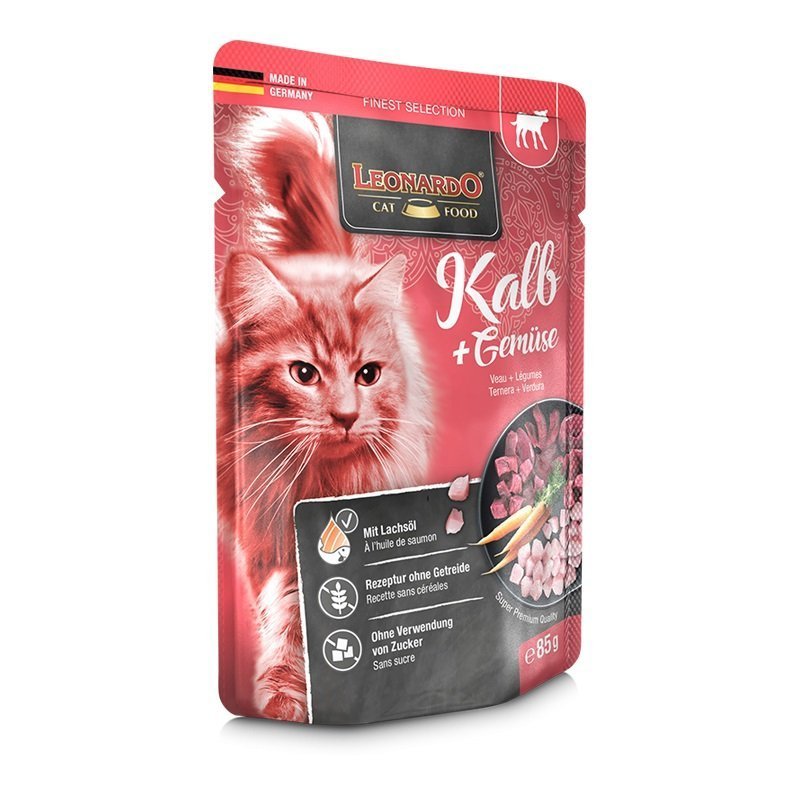 Leonardo Vitello e Verdure 85g umido gatto finest selection