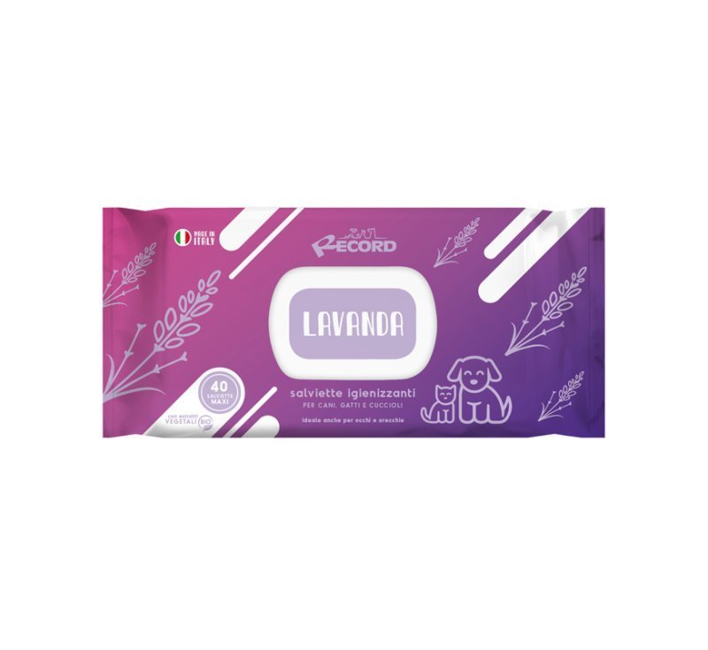 Record Salviette Igienizzanti alla Lavanda 40pz