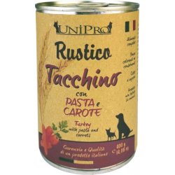 UniPro Rustico Tacchino, Pasta e Carote 400g umido cane