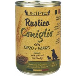 UniPro Rustico Coniglio, Orzo e Farro 400g umido cane