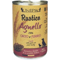 UniPro Rustico Agnello, Orzo e Farro 400g umido cane - AquaZooMania