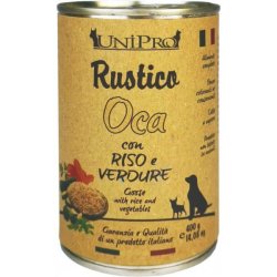 UniPro Rustico Oca, Riso e Verdure 400g umido cane