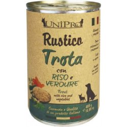 UniPro Rustico Trota, Riso e Verdure 400g umido cane