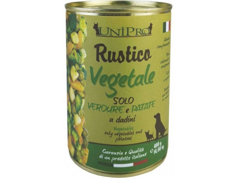 UniPro Rustico Vegetale Verdure e Patate 400g umido cane