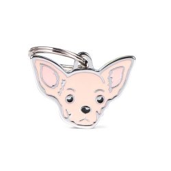 Medaglietta Cane Chihuahua Crema