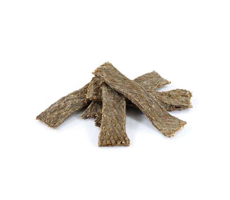 Anima Selvaggia Strisce di carne essiccata 100% Faraona 75g snack per cani