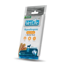 Vet Life Dental Treat Hypoallergenic Fish 100g snack ipoallergenico cane