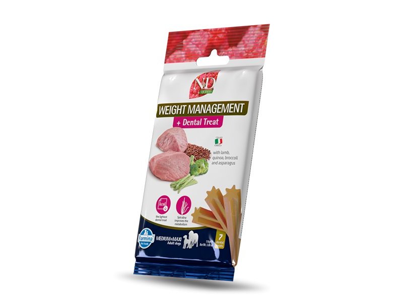 N&D Dental Treat Weight Management Lamb 100g snack dentale cane
