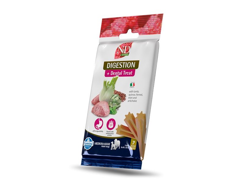 N&D Dental Treat Digestion Lamb 100g snack dentale cane